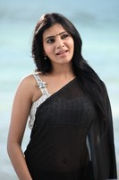 Samantha Black Saree Photos